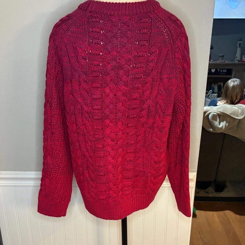 Sundance Women's Deep Red Sweater - Picture 3 of 4